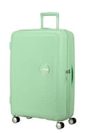 American Tourister Soundbox - Valigia Rigida Grande, 77 cm - Trolley con 4 ruote, Serratura TSA, Espandibile e Leggera, 97/110L, Verde (Pastel Green) - 1