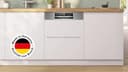 Bosch SMI6ECS12E Serie 6, Smarter Geschirrspüler Teilintegriert 60 cm, Besteckschublade, Spülmaschine Made in Germany, besonders leise, starke Reinigung, Extra Trocknen, Programmassistent, Edelstahl - 2