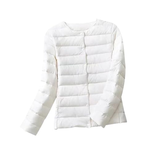 Piumino Giacca Imbottita Quilted Jacket Donna Bianco