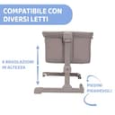Chicco Next2Me Essential Culla Neonato Fianco Letto, Culla Co-Sleeping, Compatibile con Diversi Letti, Altezza Regolabile, Buona Circolazione dell'Aria, Materasso e Borsa inclusi, 0-6 Mesi, Beige - 7