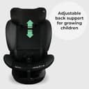 My Babiie MBCS400 360° Spin R129 Baby Car Seat – Support Leg, ISOFIX, Birth to 12yrs (40-150cm), i-Size, ERF, Group 0+/1/2/3, Rotating 360 Swivel - Black - 6