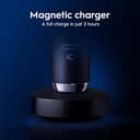 Oral-B iO9 Electric Toothbrush for Adults, Black, App Connected Handle, 7 Cleaning Modes, Includes 3 Brush Heads, Charging Travel Case and Head Holder, Long-Lasting Battery for Home Travel, 2 Pin Plug - 6