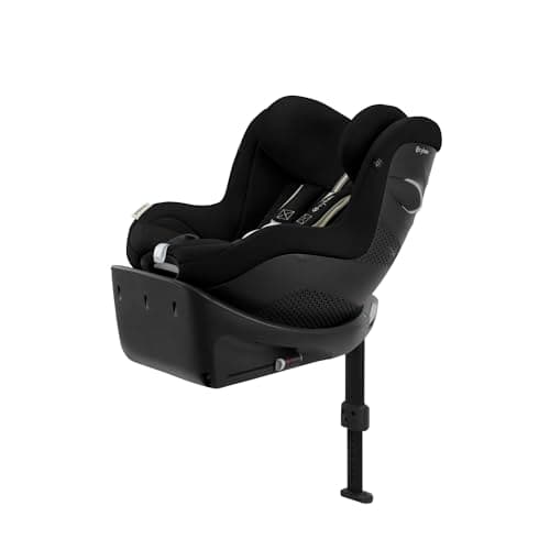 CYBEX Gold Kinder-Autositz Sirona Gi i-Size Plus inkl. Base, Ab ca. 3 Monaten bis 4 Jahre (Ab Geburt mit Neugeboreneneinlage), Max. 20 kg, 61 - 105 cm (Ab 40 cm mit Neugeboreneneinlage), Moon Black
