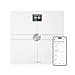 WITHINGS Body Comp - Bilancia pesapersone digitale WiFi con analisi corporea completa: peso, grasso corporeo, grasso muscolare, acqua e tracciamento cardiovascolare, Bilancia impedenziometrica, bianco - 1