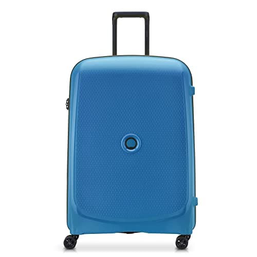 Delsey Belmont Plus slim cabin trolley with 4 double wheels, 55 cm Belmont Plus Polypropylene., Zinc blue