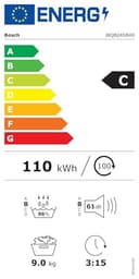 Bosch WQB245B40, Stiftung Warentest GUT (2,5)*, Serie 8 Smarter Wärmepumpentrockner 9 kg, AutoDry Sensorgesteuerte Trocknung, SmartDry Programmautomatik, LED-Display, Selbstreinigender Kondensator - 17