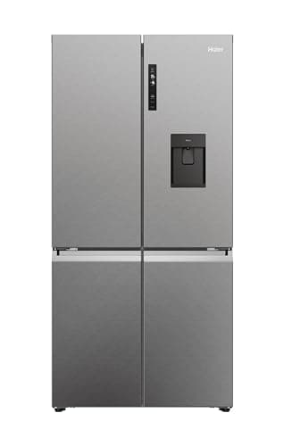 Haier Multi Door Kühl-Gefrierkombination I CUBE 90 SERIE 5 HCR5919EHMP I 4-türiger Kühlschrank mit Gefrierfach, XXL-Fassungsvermögen I 525L, No Frost I Wasserspender & Eiswürfelbereiter