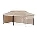 Blumfeldt Grandezza Cortina - Gazebo da Esterno, Resistente, 3x6m, Struttura in Acciaio, Tetto & Pannelli Laterali in Poliestere, Protezione UV, Beige - 1