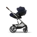 CYBEX Gold Babyschale Cloud G i-Size Plus, Inkl. Neugeboreneneinlage, Ab Geburt bis ca. 24 Monate, Für Kinder ab 40 cm bis 87 cm, Max. 13 kg, Ocean Blue - 12