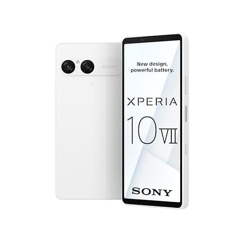 Sony Xperia 10 VII – 6.1" 19.5:9 OLED display with 120 Hz, 5,000 mAh battery, 16 mm ultra-wide-angle lens, 3.5 mm audio jack, Android 15, IP65/68, Dual SIM hybrid, White