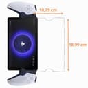 PHONILLICO Schutzfolie für Sony Playstation Portal [2 Stück] PS5 Remote Player Hartglas Displayschutzfolie Panzer glas kratzfest - 4
