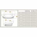 Ferplast Cuccia Cane e Gatto con Cuscino SOFA' 4 in Cotone Lavabile, Lettino per Cani Gatti da Interno Imbottito, Cesta in Plastica, Fondo Forato e Poggiamento, Antiscivolo, 64 x 48 x h 25 cm, Marrone - 2