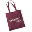 huuraa borsa di cotone Schwiegervater mit Herz Borsa regalo per la spesa in cotone bordeaux da 10 litri Schwiegervater mit Herz Sorpresa - 1