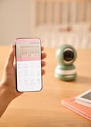 CREATE / Baby CAM Connect Pro/Cámara de vigilancia para bebés con WiFi y Monitor Verde Sage/Audio bidireccional. Video visión Nocturna. sensores de Actividad. 7 Canciones.5W - 4