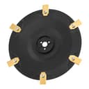 FourShow 【Cut More Efficiently】 Robotic Lawn Mower Blade Plate 6 Replacement Blades Compatible with Husqvarna G3-P2 Automower 320, 330X. - 1