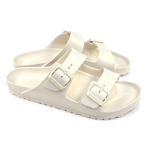 BIRKENSTOCK ARIZONA EVA eggshell 1027384 bianco ciabatte donna fibbie gomma 35