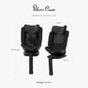 Silver Cross - Motion All Size 2 360 Car Seat - Newborn to 12 years - Isofix Car seat - 5 Point Safety Harness - 360 Rotation - Space - 4