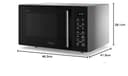 Whirlpool MWP 253 SB - Dimensioni 48,3cm x 41,9cm x 28,1cm, Forno Microonde 25 Litri Con Potenza 900W Microonde E 1000W Grill. Forno A Microonde Con Funzione Yogurt - 4