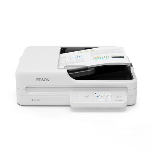 EPSON WORKFORCE DS-1760WN: Scanner piano A4 con Wi-Fi, rete integrata e touchscreen LCD; ricco di funzionalità e dal prezzo competitivo: la soluzione aziendale ideale per prestazioni e convenienza