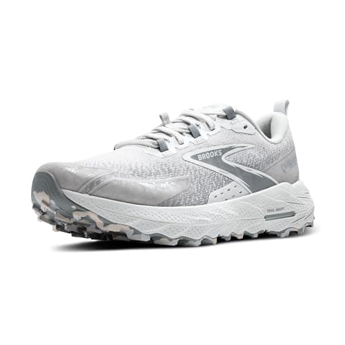 Brooks Men’s Cascadia 18 Mountain Trail Running Shoe, Oyster/Primer Grey/Coconut, 9 UK