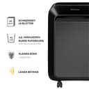 Fellowes 16 Blatt Aktenvernichter Partikelschnitt (P4), Papierschredder für Büro, Homeoffice, Powershred LX210, Schredder mit 23L Papierkorb, 100% staufrei, Safesense, Füllstandsanzeige, schwarz - 3
