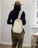 HAUMAUH Mochila Mujer Backpack Pequeña | Ligeras Bandolera Casual (21x30x11cm) Hombre | Viaje, Deportivas,Trabajo, Compras, Universidad & Uso diario (Caqui) - 8