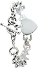 Ch.Abramowicz Gravur Silberarmband Kette Herzanhänger Tiffany Miller Silber 925 19 - 1