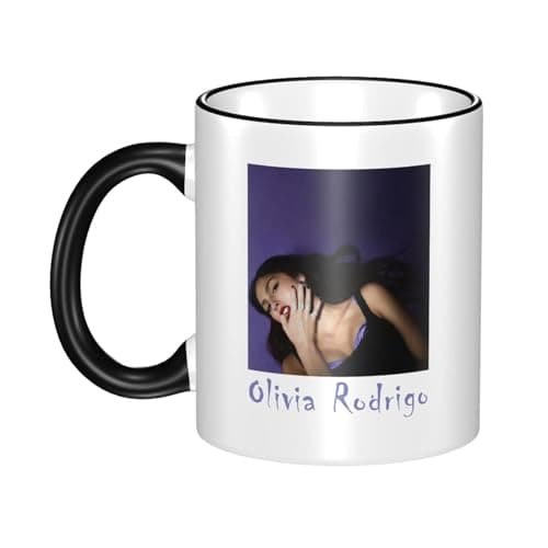 LANIPASTUA Hochwertige Rodrigo Singer Music Olivia Keramiktasse Seitenfarbe Kaffeebecher Ergonomisches Design Stabil und Stylisch Ideal für Zuhause und Büro