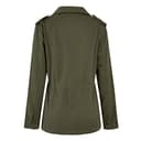 EMUKFD - Chaquetas anorak militares informales para mujer, ligeras, estilo safari, con cremallera y bolsillos, para primavera y otoño, 02-verde militar, XXL - 3
