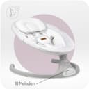 MoMi KENANI Babywippe für Kinder bis 9 kg, klappbar, mit Fernbedienung & Bluetooth zum Verbinden mit Smartphone, Batterie- oder Stromanschluss, mit 5-Punkt-Sicherheitsgurt, Sonnenschutz, Insektennetz - 4