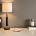 BEBEMOKO Wooden Round Lamp Base Featuring Rustic and Modern Minimalist Style 2pcs with E27 and E14 Holder Solid Wood Material Compatible with Table Lamps in Living Room Or Reading Areas - 6