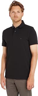 Tommy Hilfiger Herren Poloshirt Kurzarm 1985 Regular Fit, Schwarz (Black), L - 1