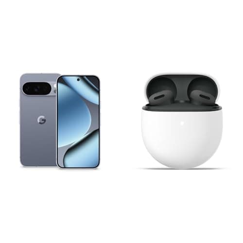 Google Pixel 10 Pro - Smartphone Android sbloccato con Gemini, sistema a tripla fotocamera posteriore, autonomia di oltre 24 ore e display Super Actua da 6,3" - Grigio argento, 256GB+Buds 2a