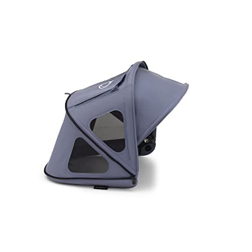 Bugaboo Capota ventilada Dragonfly, extensible para una protección adicional y una protección solar óptima, repelente al agua, Seaside Blue