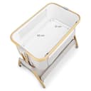 Moby-System Dreemy 3in1 Beistellbett Baby & Reisebett mit Matratze - 7-stufig höhenverstellbar, abnehmbare Seitenwand, 4 Transporträder, für Kinder bis 9 kg - 6