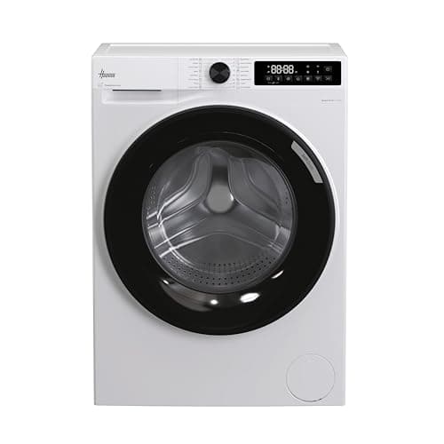 Hoover Pro Wash Series 3 11kg Freestanding Washing Machine, 1400 RPM, A-30% Rated, AI Silent Motion, hOn App, 16 Programmes, ProActive Wash, White & Black Door, 62x60x85 cm - HBR 411BL9-80