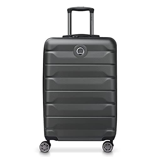 DELSEY PARIS - AIR ARMOUR - Valigia Rigida Media Estensibile - 68x44x32 cm - 77 L - L - Nero