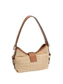 GUESS Schultertasche Camden Mini Shoulder Bag Natural/Cognac beige - 3