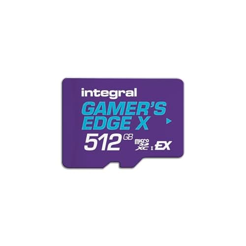 Integral 512GB Gamer's Edge X microSD Express für Switch 2 – bis zu 890MB/s Lesen, 810MB/s Schreiben, 4K, A1, NVMe, High-Speed Gaming, kürzere Ladezeiten, ultraschneller Speicher