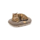 Ferplast Cuscino Cane e Gatto RELAX MICROFLEECE, Cuccia in Caldo e Soffice Micropile per Taglia Piccola, Lettino per Cani Lavabile, 55 x 36 x 12 cm. Grigio Tortora - 1
