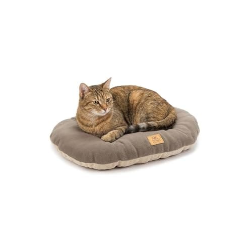 Ferplast Cuscino Cane e Gatto RELAX MICROFLEECE, Cuccia in Caldo e Soffice Micropile per Taglia Piccola, Lettino per Cani Lavabile, 55 x 36 x 12 cm. Grigio Tortora