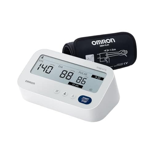 OMRON X3 Comfort AFib, Misuratore di pressione arteriosa di nuova generazione, Misuratore di pressione da braccio facile da usare, Clinicamente validato per rilevamento della Fibrillazione Atriale