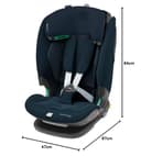 Maxi-Cosi Titan Pro² i-Size, Seggiolino auto per bambini, 15 Mesi- 12 Anni (76-150 cm), ClimaFlow, Cinture easy-in, Cuscini di sicurezza AirProtect, G-CELL, Reclinabile 4 posizioni, Authentic Blue - 7