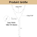 Meteorstarry Y Kette Silber 925 Sterling Silber,Lang Doppelkette Halsreif Silberkette,Boho Layering Anhänger Silberkette Damenkette Jewellery Boho Schmuck Ketten Geschenke für Damen Frauen - 6