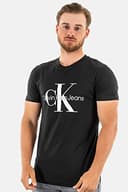 Calvin Klein Herren T-Shirt Kurzarm Core Monologo Slim Fit, Schwarz (Ck Black), M - 2