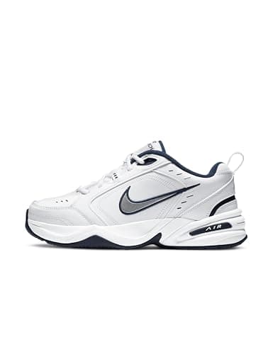 NIKE Air Monarch IV, Zapatillas de Gimnasia Hombre, Blanco White Metallic Silver Midnight Navy 102, 42 EU