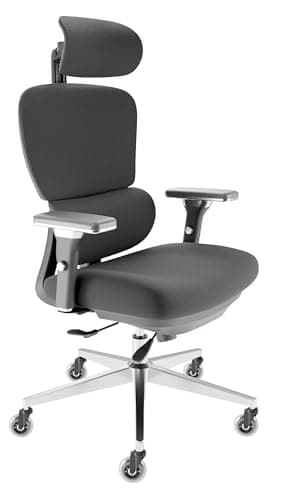CLOUVOU ProSeat Bürostuhl Ergonomisch [TESTSIEGER] Schreibtischstuhl 100% individuell einstellbar | Büro Stuhl & Gaming Stuhl | Computerstuhl Home Office Chair Ergonomic | Drehstuhl 150 kg