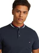 Tommy Hilfiger Men's Regular Fit Short Sleeve Polo Shirt, Blue (Desert Sky), L - 3
