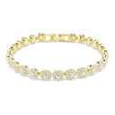 Swarovski Braccialetto Una Angelic, Taglio Round, Bianco, Placcato color oro - 1
