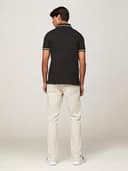 Tommy Hilfiger Men's Tipped Slim FIT Polo MW0MW37346 S/S Polo, Black, L - 3